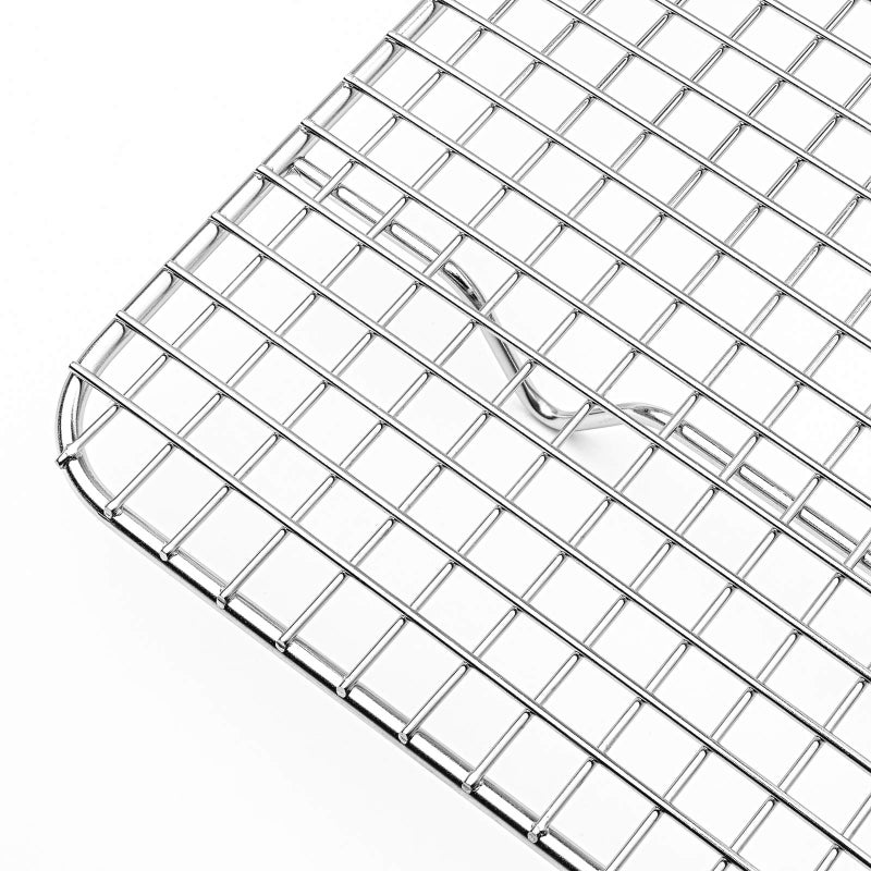 Last Confection Stainless Steel Baking & Cooling Rack - 8-1/2" x 12" (Fits Quarter Sheet Pan) - Cookie Baker's Oven Wire Rack - Image 2